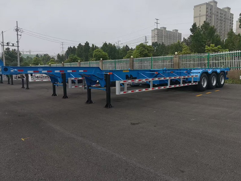 3 Axle Skeletal Truck Trailer factory